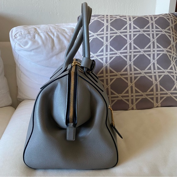 Auth Marc Jacobs Italy Medium Incognito Satchel Bag Grey Gold - Picture 7 of 14